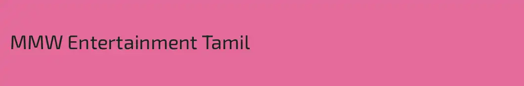 MMW Entertainment Tamil